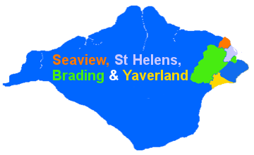 Drawing Showing the locations of the Anglican Parishes of Seaview, St Helens, Brading & Yaverland on the Isle of Wight